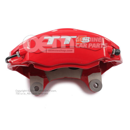 Audi TT/TTS Coupe/Roadster 8S brzdový strmeň pre brzdy rozmer 338x30mm predný ľavý červený