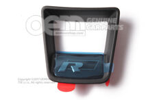 Clona pre volant saténovo čierna/hliníková 3QF419685ICL