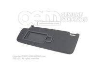 Slnečná clona so zrkadlom a krytom čierna (6)