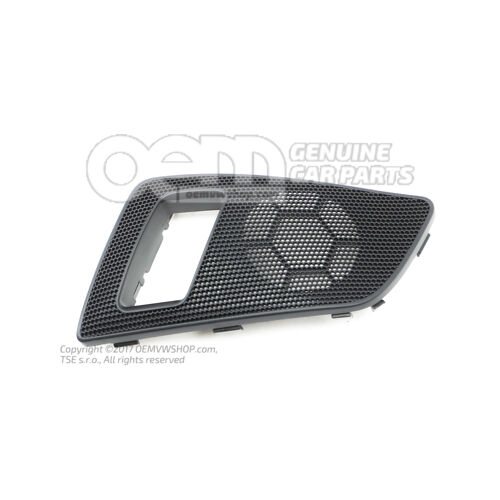 Ozdoba reproduktora saténová čierna