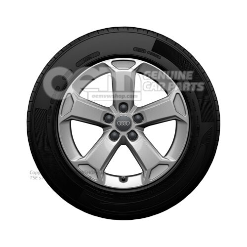 Hliníkový ráfik so zimnou pneumatikou vo farbe diamantu Audi Q2 81