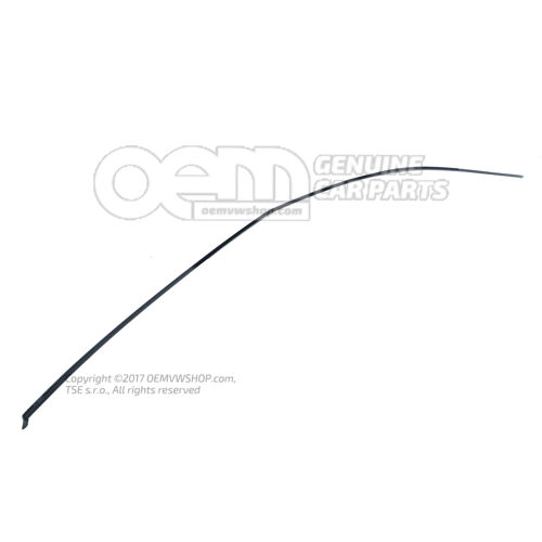 Krycia lišta na strechu saténová čierna