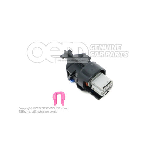Kryt s plochým kontaktom s blokovacím mechanizmom kontaktov 3G0973708B