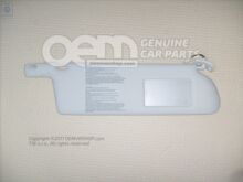 Slnečná clona s osvetleným zrkadlom a krytom perlovo sivá (1)