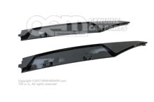 1 sada obložení ozdôb pre vetranie čierno lesklá Audi R8 Coupe / Spyder 42 (1)