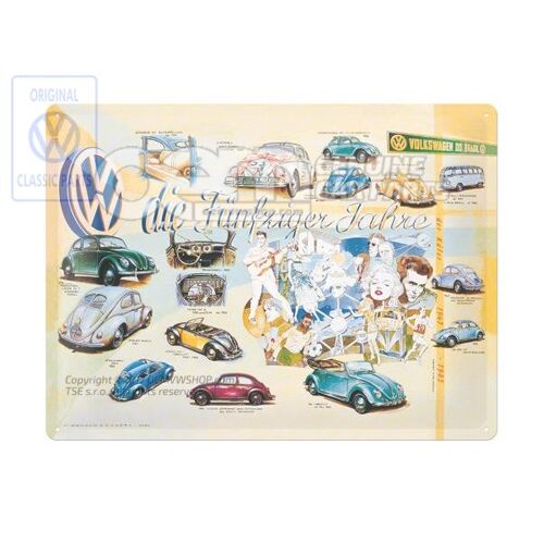 plechová ceduľa 50. roky