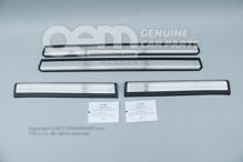 Prahová lišta s nápisom