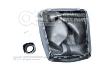 Ozdobná páka radiacej páky saténová čierna (1)