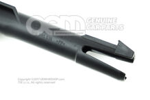 Vodítko pre opierku hlavy, nastaviteľné saténové čierne (1)