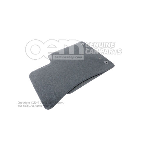 1 súprava rohoží (textil) SOUL (čierna)
