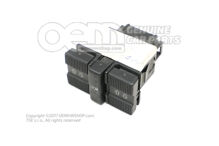 Spínač elektrického ovládača okien saténová čierna