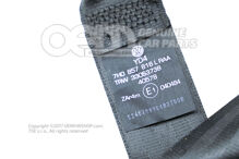 Trojbodový bezpečnostný pás s navijakom čiernej farby (2)