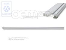 Drážkovaná koľajnica chrómovaná