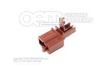 Puzdro s plochými konektormi s blokovaním kontaktov