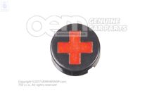 Kryt na tlačidlo so symbolom &#39;červený kríž&#39;