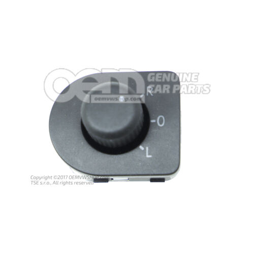 Spínač nastavenia vonkajšieho zrkadla saténovo čierny