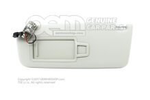 Slnečná clona so zrkadlom a krytom shetland