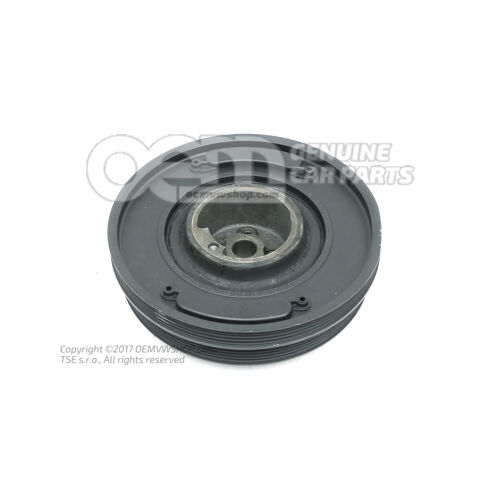 Remenica na rebrovaný klinový remeň s tlmičom vibrácií