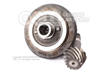 Diferenciál s tanierovým kolesom a hnacím pastorkom (1)