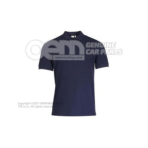 330084230C 287 Polo shirt, L, men's, Dark Blue, Volkswagen Collection