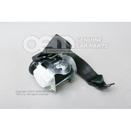 Trojbodový bezpečnostný pás s navijakom čiernej farby Audi Q5 80