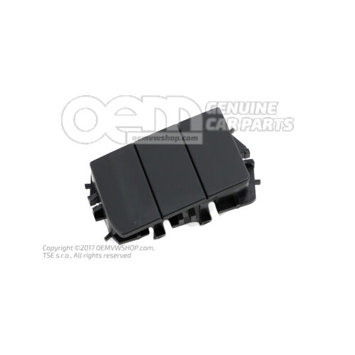 Ovládací panel s tlačidlami saténovo čierna 1S0927137L1QB