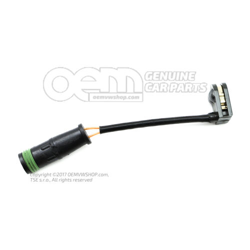 Vedenie vysielača výstrahy (indikácia opotr. brzd. oblož)