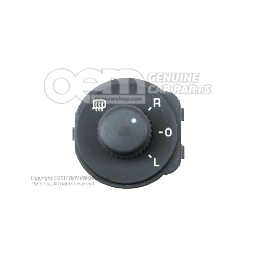 Spínač nastavenia vonkajších zrkadiel čierny Škoda Octavia 1Z