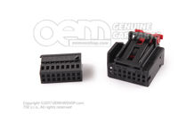 Ploché puzdro kontaktu s blokovacím mechanizmom kontaktu (2)