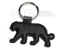 571087010 Key tag, Black, imitation leather, Tiguan Collection