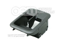 Škrupina rukoväte, horná časť saténová čierna