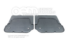 1 sada podložiek pod nohy čierna