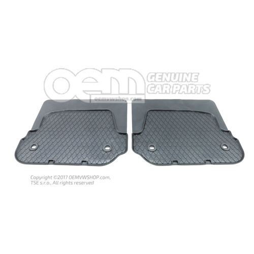 1 sada podložiek pod nohy čierna