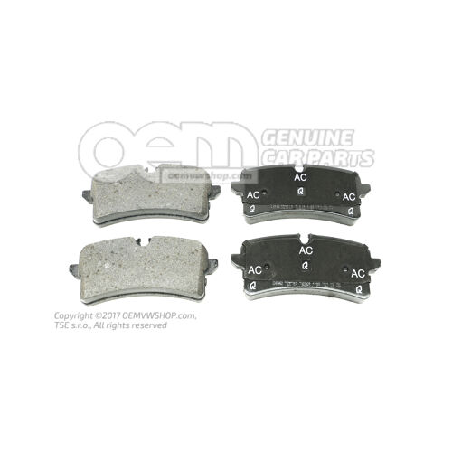 1 sada brzdových doštičiek pre kotúčovú brzdu 4H0698451AB