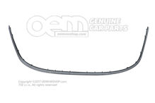 Ozdobná lišta nárazníka saténová čierna (3)