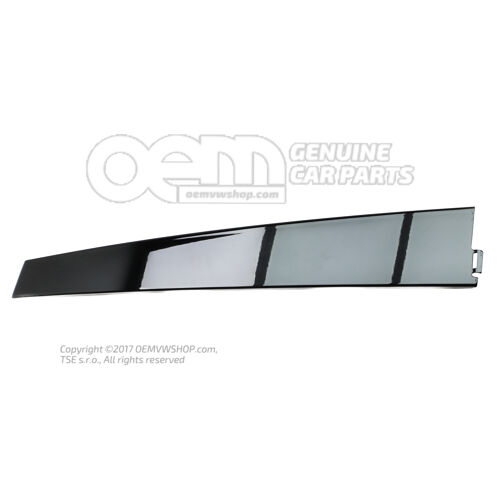 Ozdobná lišta rámu rámu dverí čierna