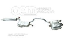 Stredný tlmič hluku s koncovým tlmičom hluku 3V0253181BT