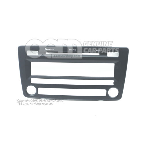 Ozdoba rádia čierna