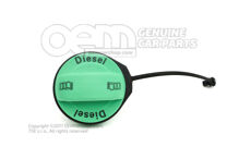 Uzatv. veko s prídržným pás. pre palivovú nádrž