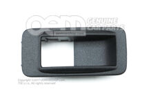 Prídržný rám pre konzolu spínača saténový čierny