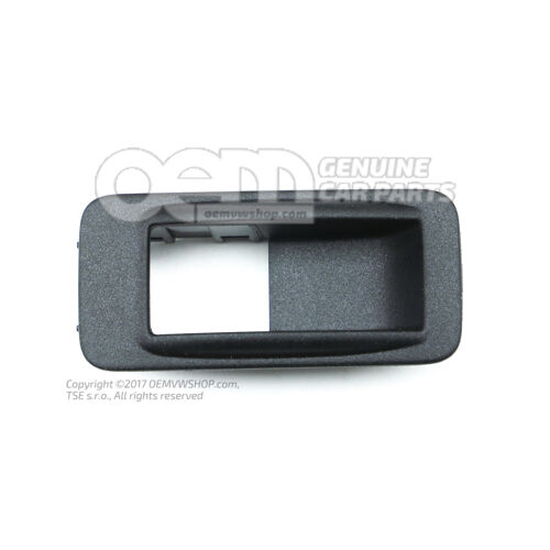 Prídržný rám pre konzolu spínača saténový čierny