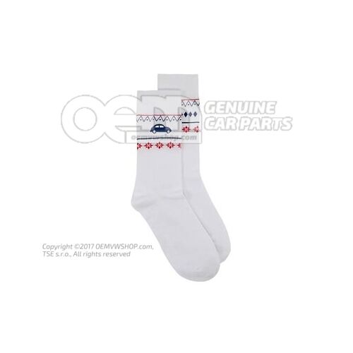 3B2084361  084 Sock, 39-42, weiß, Unisex, Kollektion Winter/Weihnachten