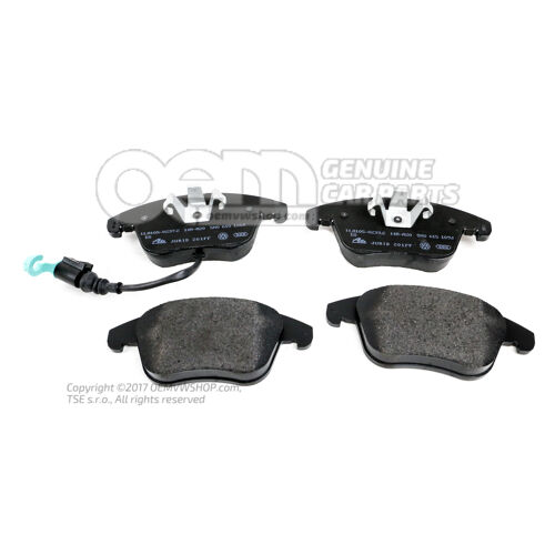 1 súprava brzd. obložení s indikáciou opotreb. pre kotúč. brzdu