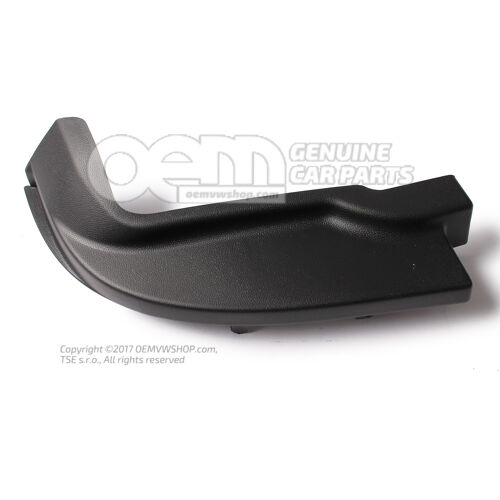 Ozdobná lišta nárazníka saténová čierna