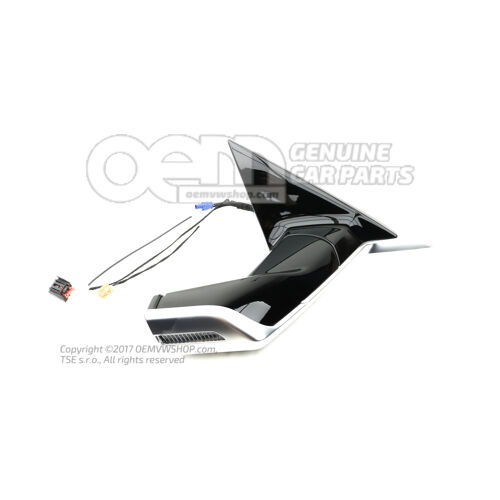 Digitálne vonkajšie zrkadlo brilantná čierna 4KE857410CY9B