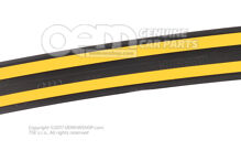 Ozdobná lišta nárazníka čierna Audi A4 / S4 / Avant / Quattro 8E (2)