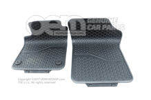 1 sada podložiek pod nohy (gumová) čierna