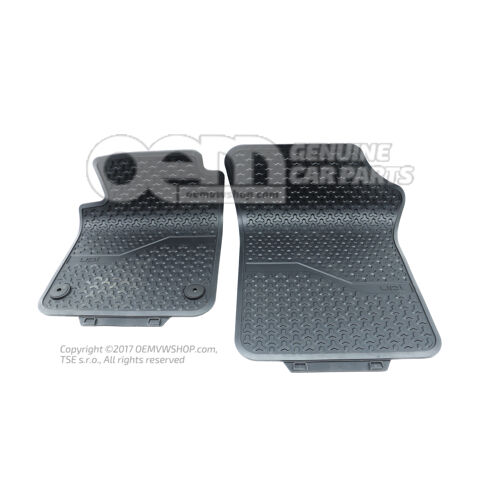 1 sada podložiek pod nohy (gumová) čierna