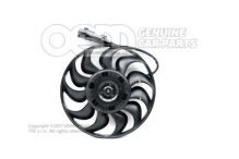 Ventilátor chladiča s riadiacou jednotkou