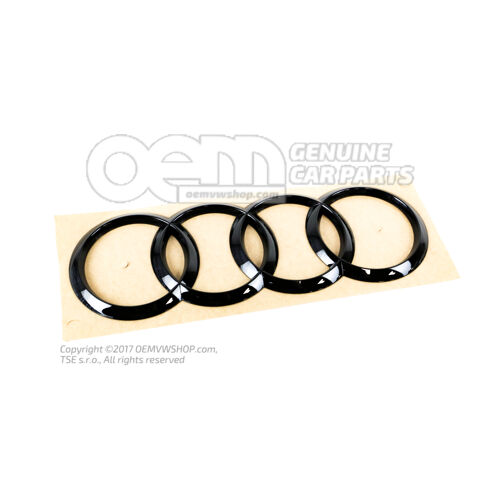 Znak AUDI čierna-lesklá 8W5853742AT94